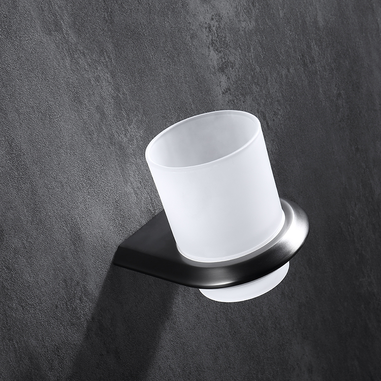 Zinc Single Cup Holder Toothbrush Tumbler Holder Bath Hardware Hotel Bathroom Accessories