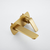 Modern Luxury Gold Wall Mounted Concealed Tap Wash Mixer Single Handle Hot And Cold Water Bathroom Faucet